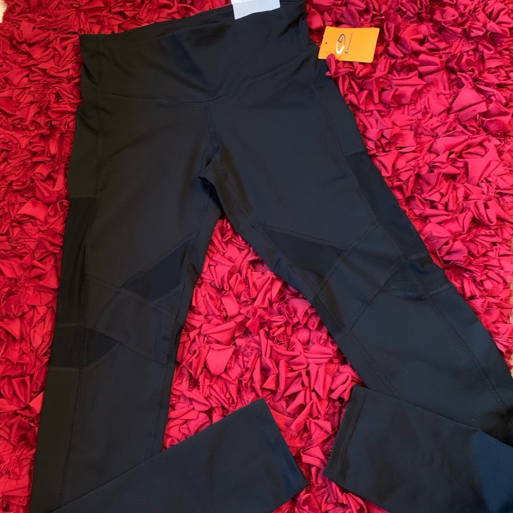 Black Mesh Workout Leggings